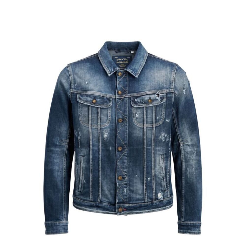 Jack & Jones Blue Cotton Men's Denim Men's Jacket